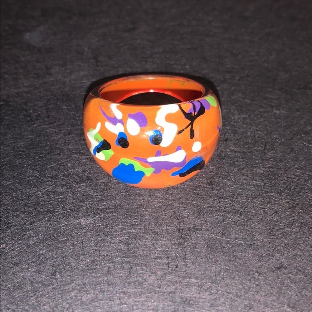 GLASS RINGS — set of 4 - Picture 5 of 5